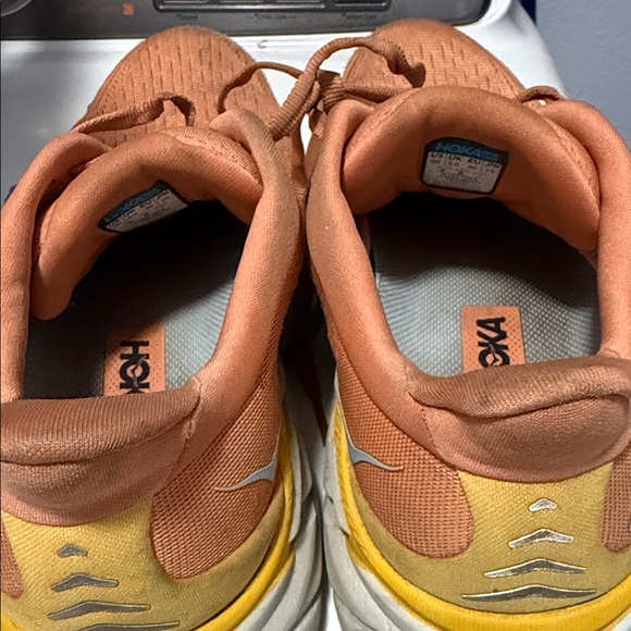 Hoka Clifton 8 Womens Shoes Size 8B Orange Running Sneakers - Picture 8 of 12